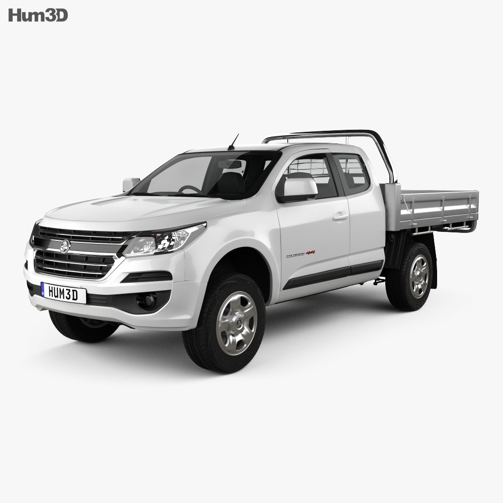 Holden Colorado LS Space Cab Alloy Tray 2019 3d model