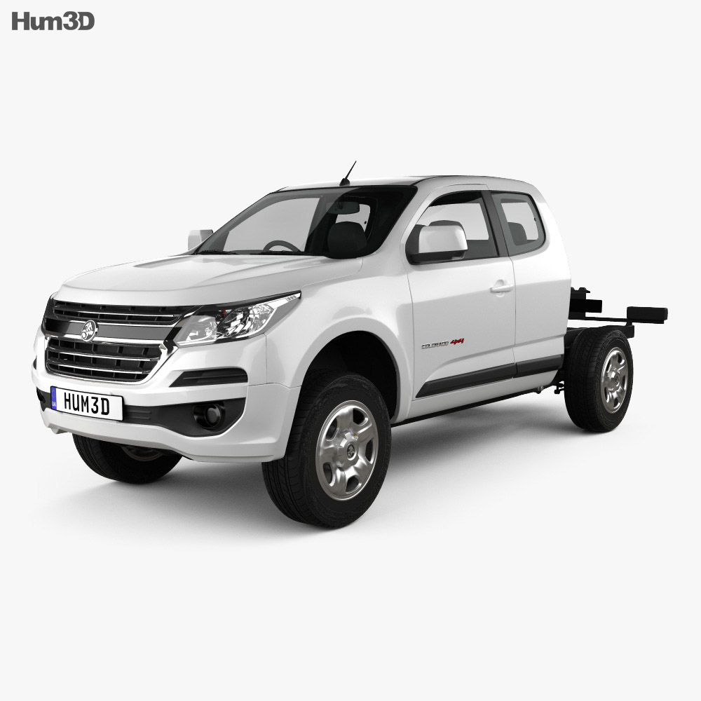 Holden Colorado LS Space Cab Chassis 2019 3d model