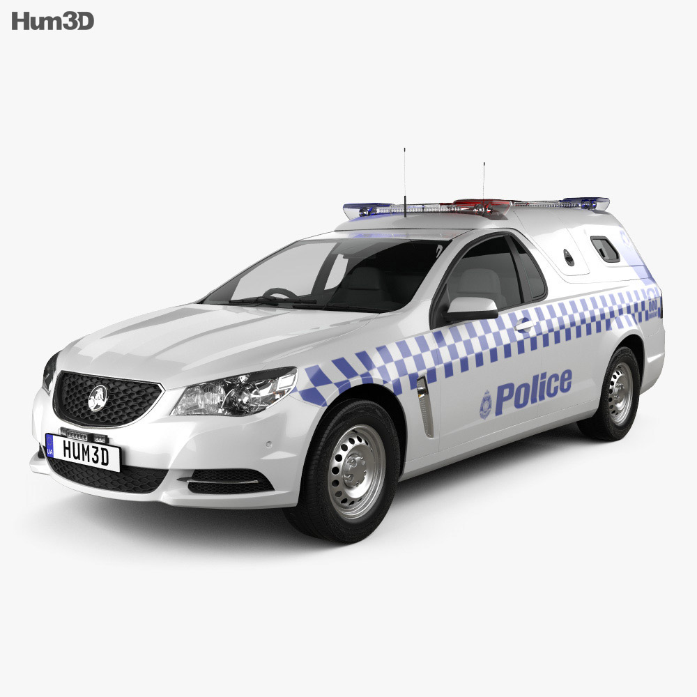 Holden Commodore ute Evoke Police 2013 3d model