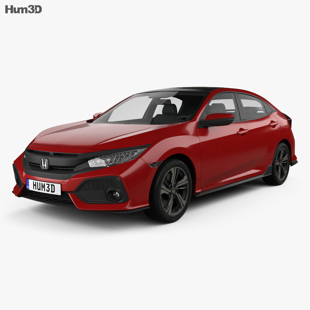 Honda Civic Sport 掀背车 2019 3D模型