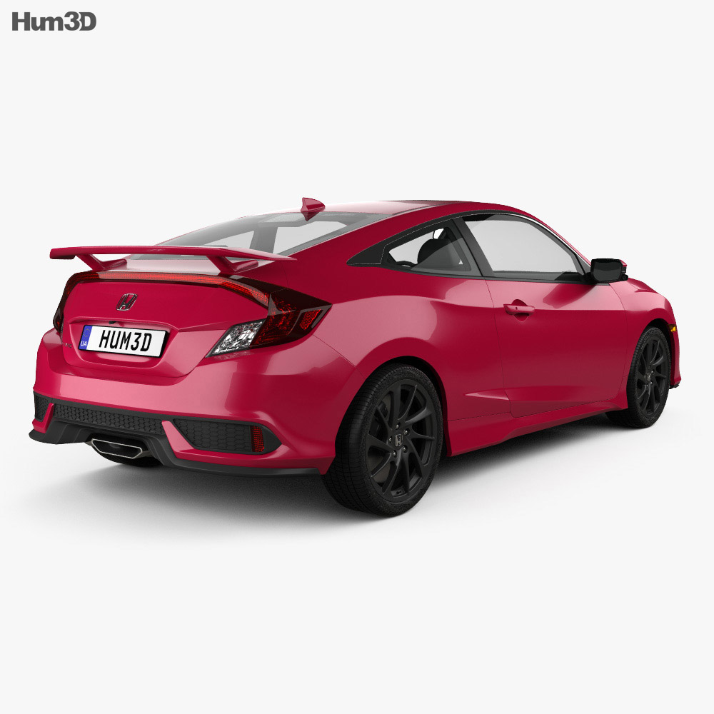 Honda Civic Si coupe 2019 3D模型