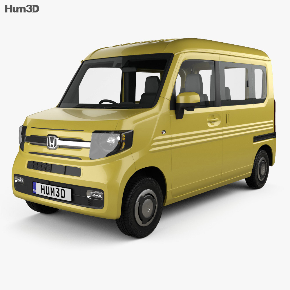 Honda N-Van Style Fun 인테리어 가 있는 2021 3D 모델 