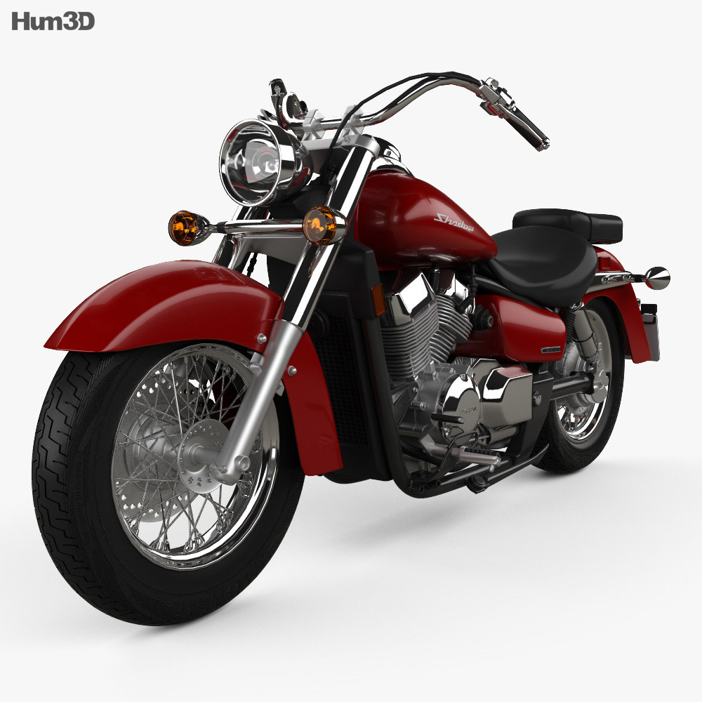 Honda Shadow Aero 750 2013 3D  -    3DModelsorg