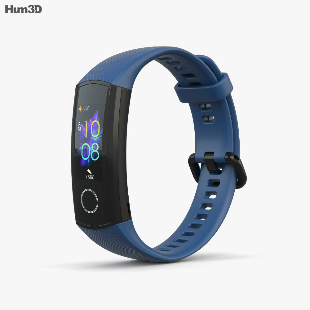 Honor Band 5 Blue 3D 모델 