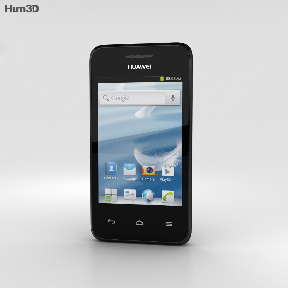 Huawei Ascend Y220 Black 3D модель