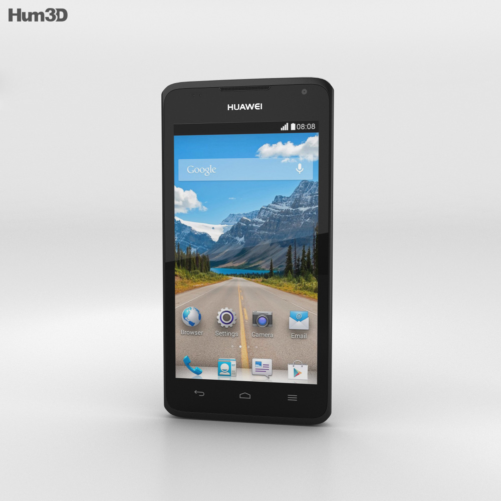 Huawei Ascend Y530 Black 3D 모델 