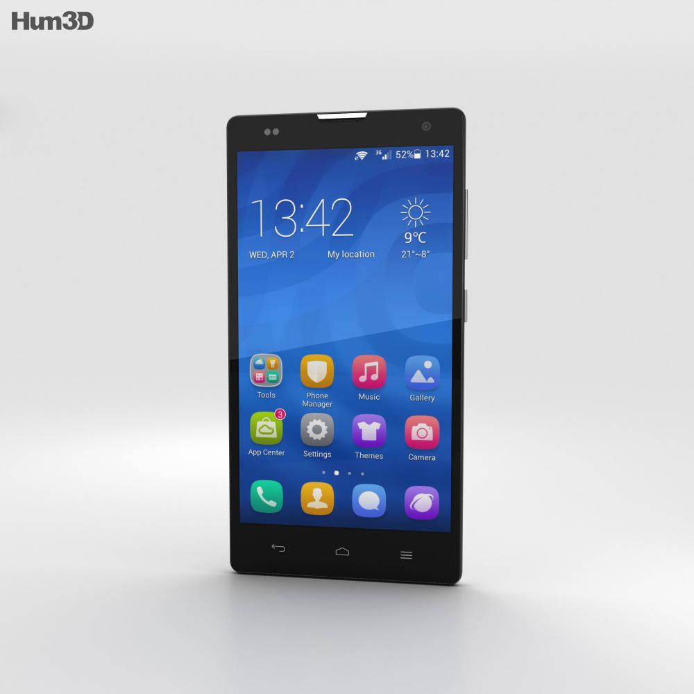 Huawei Honor 3C 4G White 3D модель