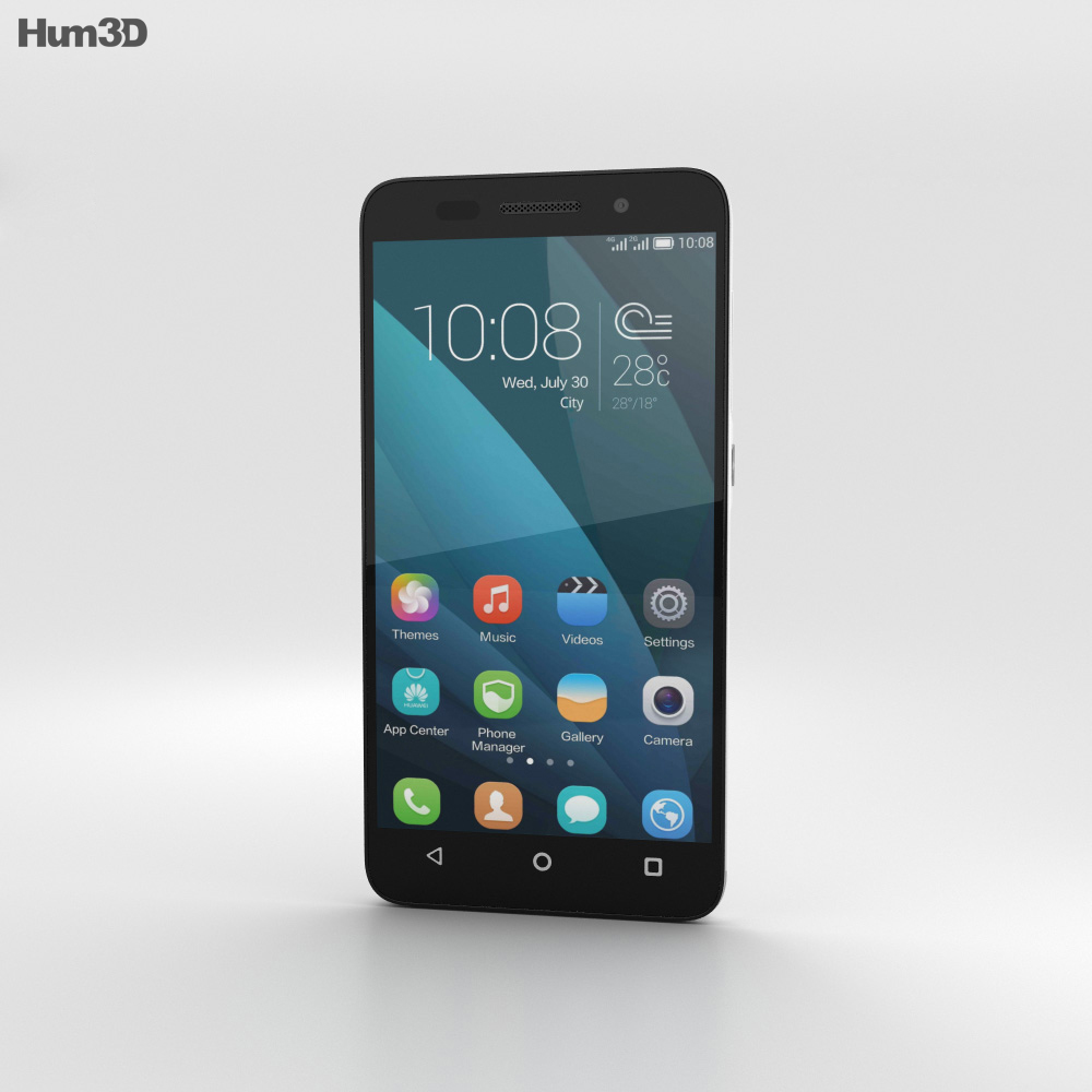 Huawei Honor 4X White 3d model