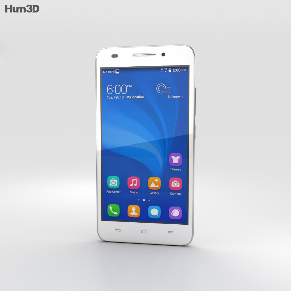 Huawei Honor 4 Play White 3d model