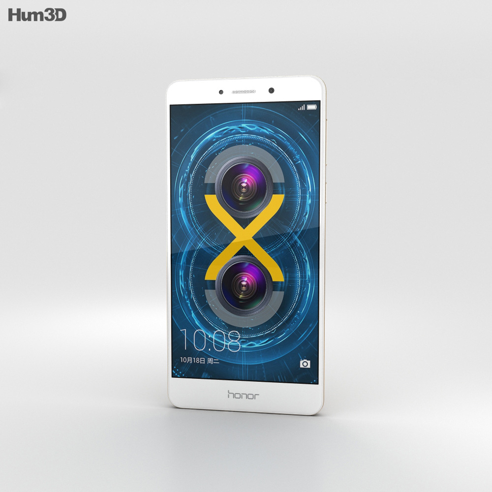 Huawei Honor 6x Gold 3D 모델 