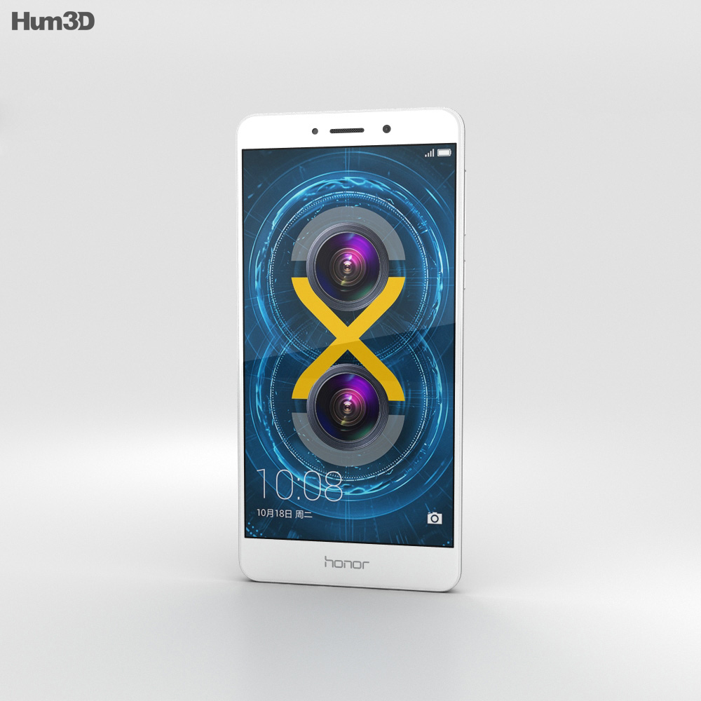 Huawei Honor 6x Silver 3D-Modell