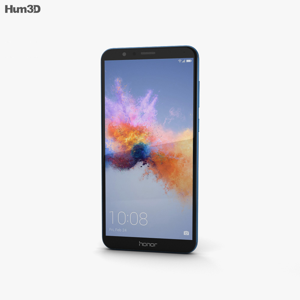 Huawei Honor 7X Blue 3Dモデル