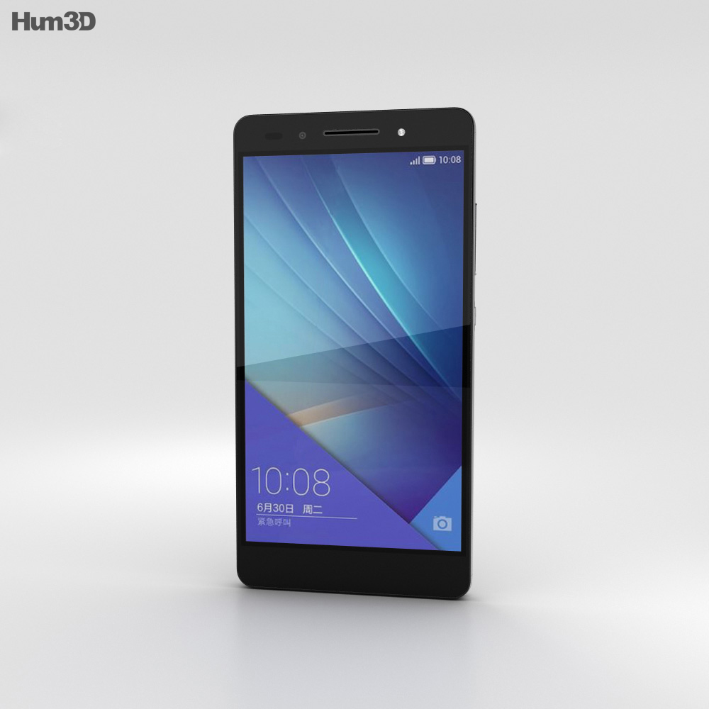 Huawei Honor 7 Negro Modelo 3D