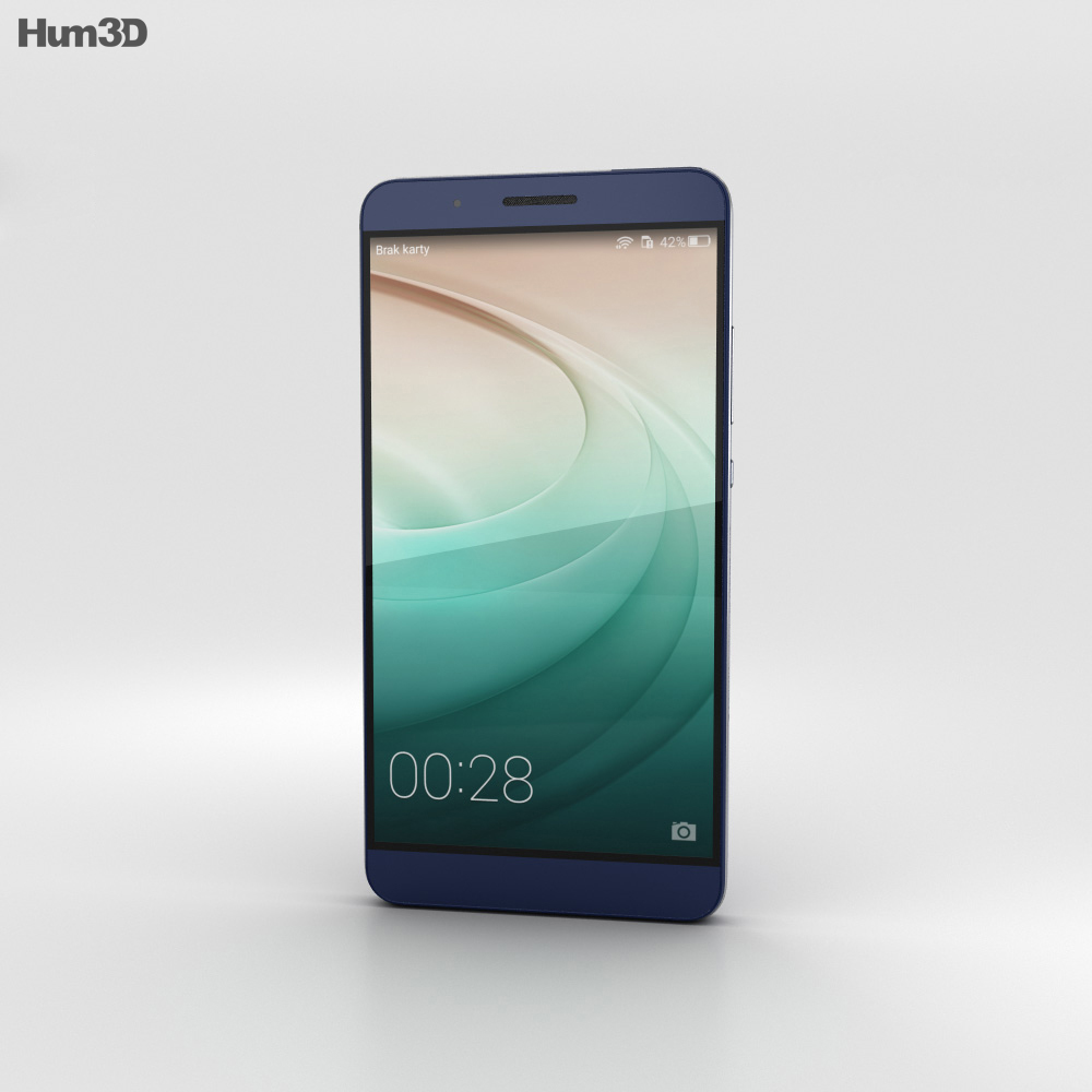Huawei Honor 7i 黑色的 3D模型