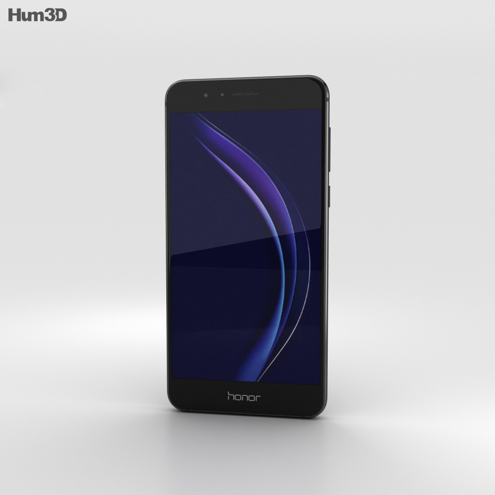 Huawei Honor 8 Midnight Black 3D 모델 