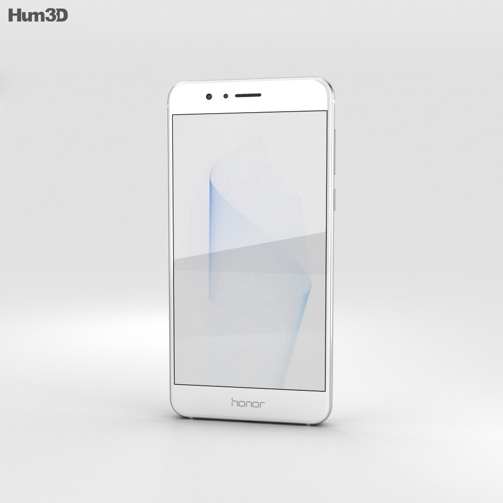 Huawei Honor 8 Pearl White 3D-Modell