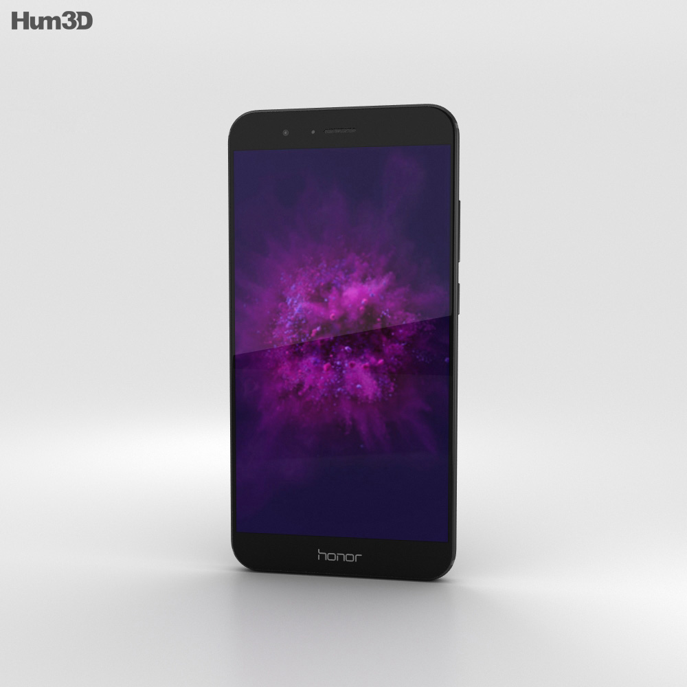 Huawei Honor 8 Pro 黑色的 3D模型