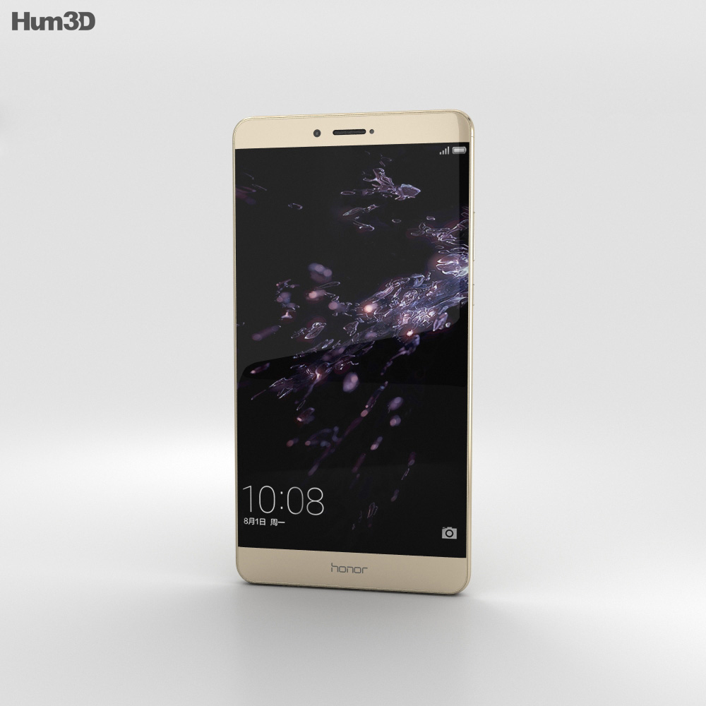Huawei Honor Note 8 Gold 3d model