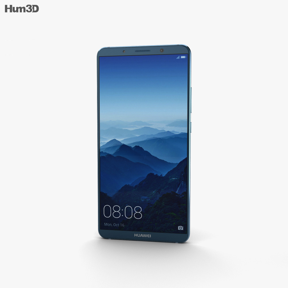 Huawei Mate 10 Pro Midnight Blue 3D 모델 