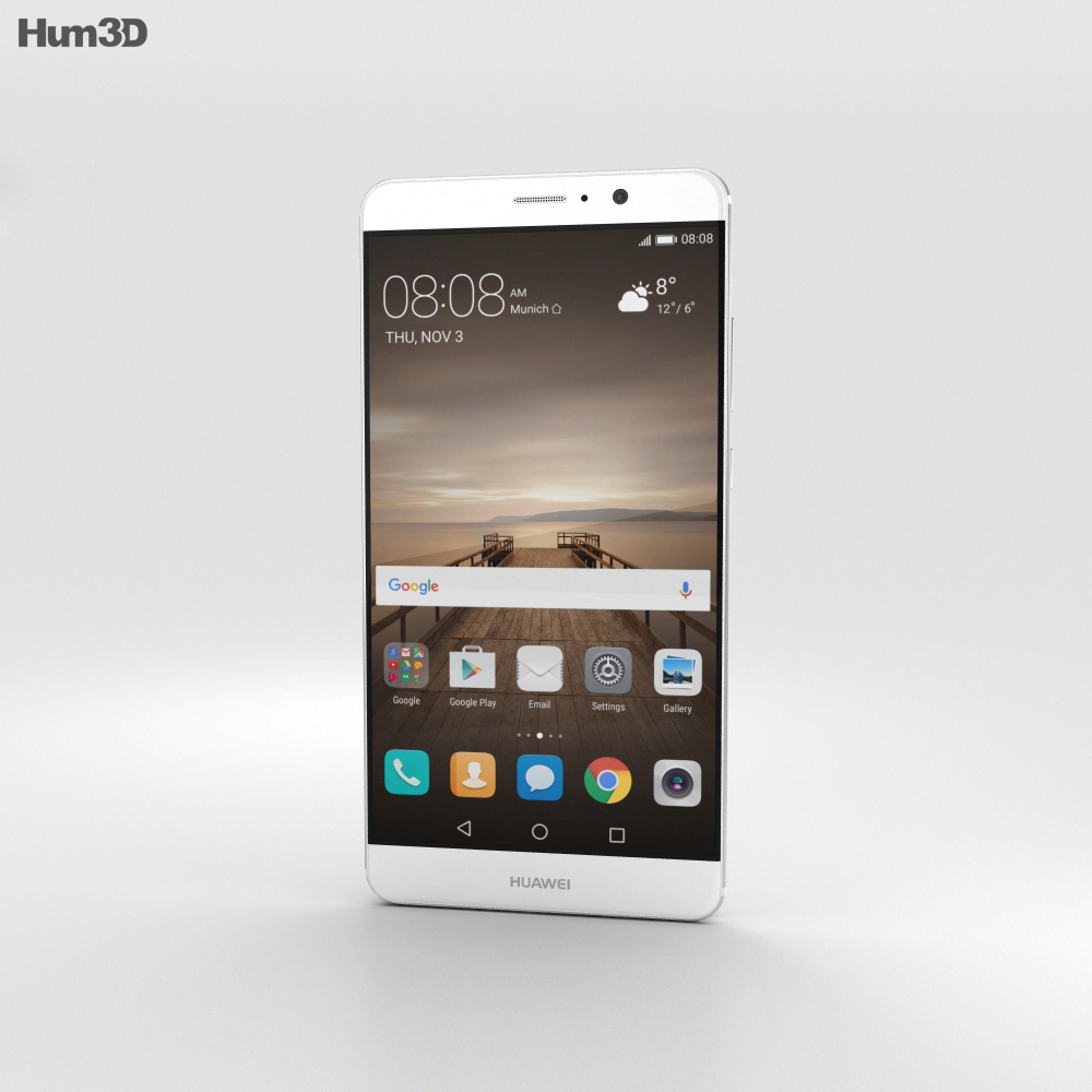 Huawei Mate 9 Céramique Blanche Modèle 3d