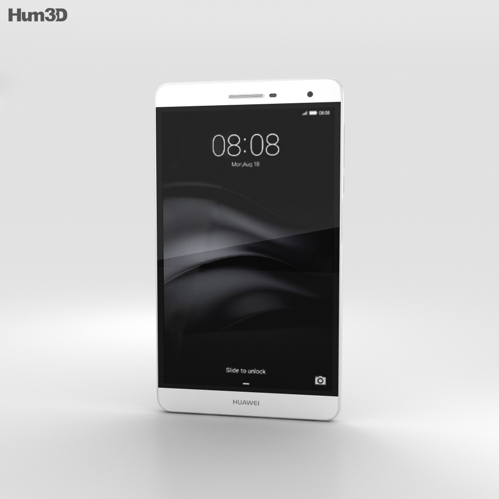 Huawei MediaPad T2 7.0 Pro 白色的 3D模型