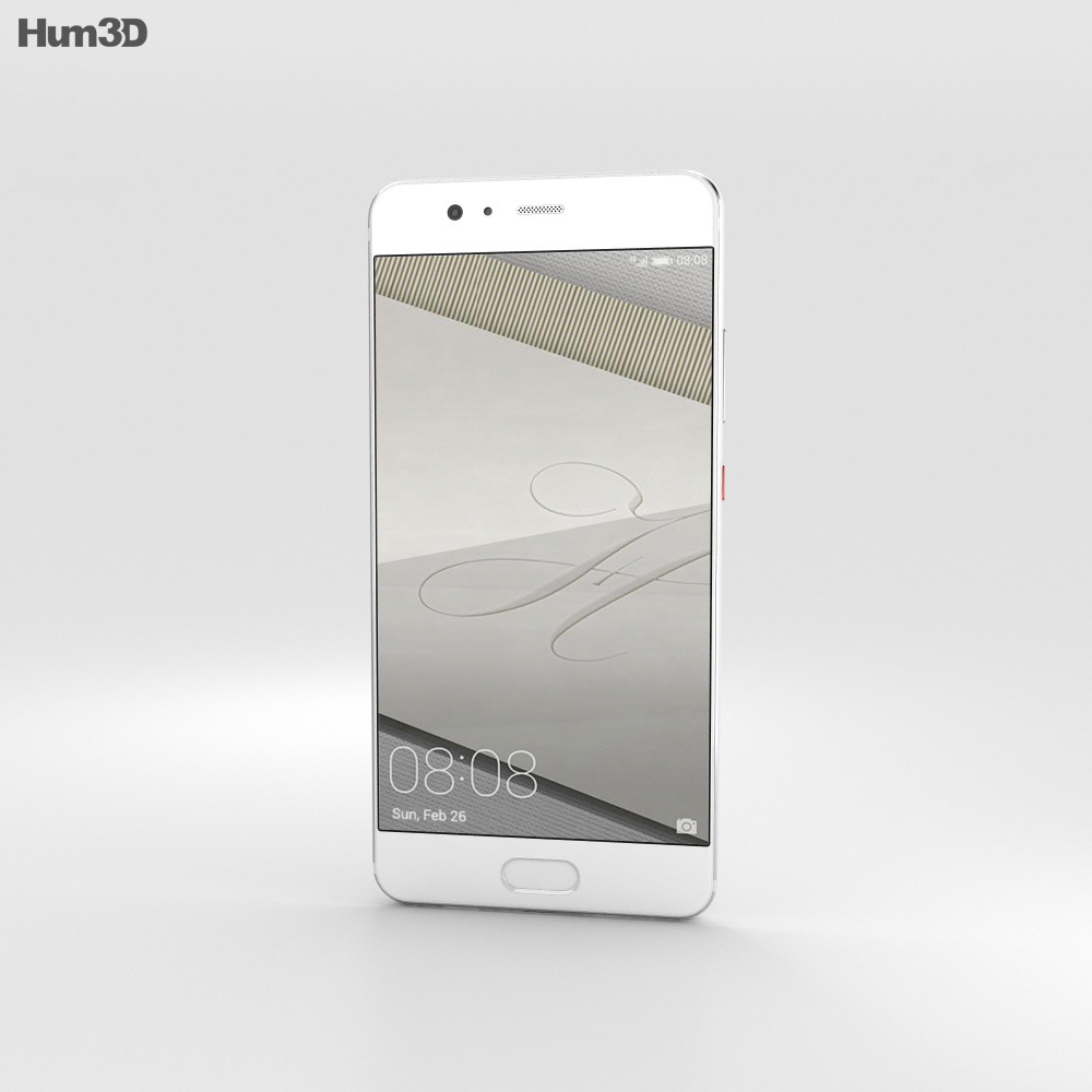 Huawei P10 Plus Céramique Blanche Modèle 3d