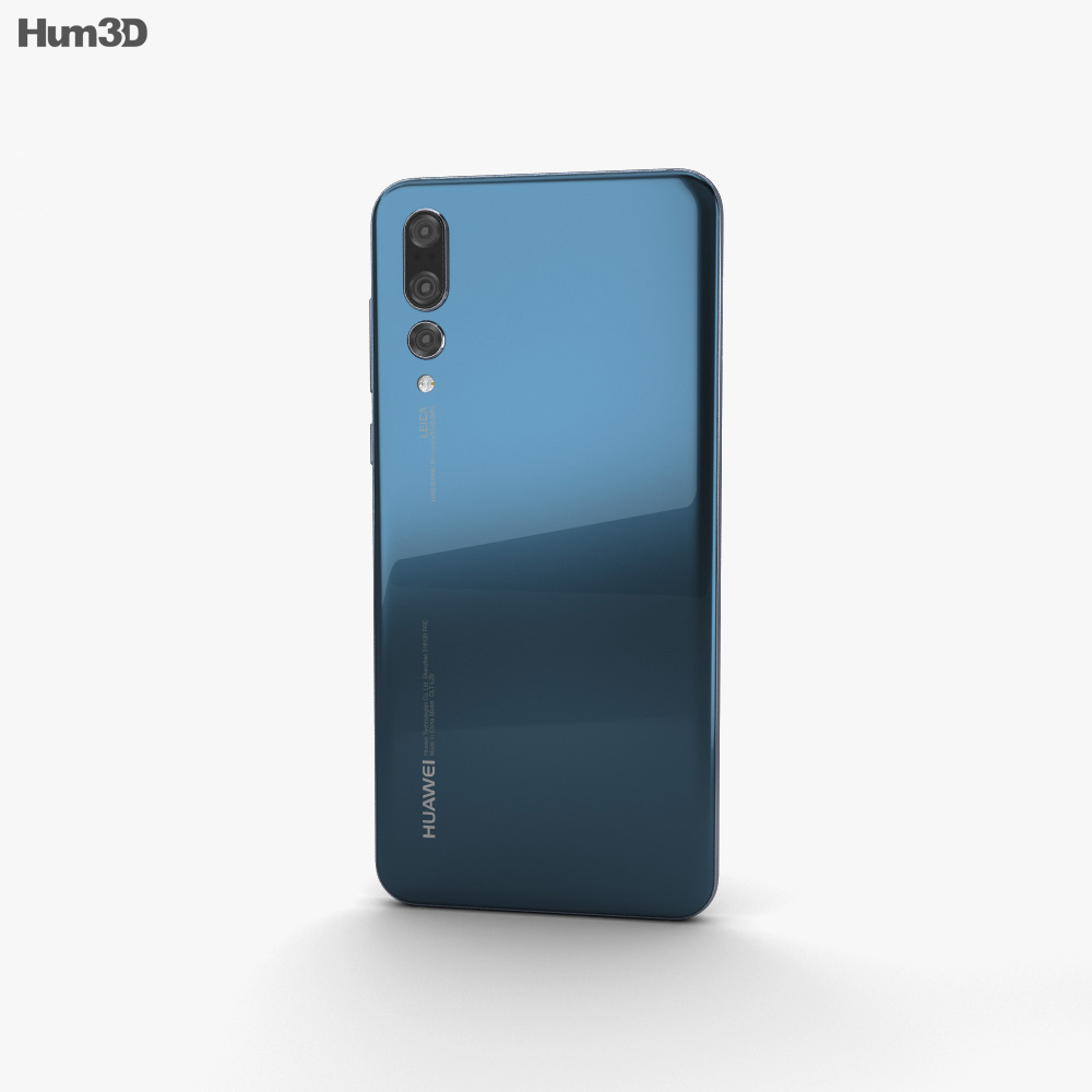 Huawei P20 Pro Midnight Blue 3D model download