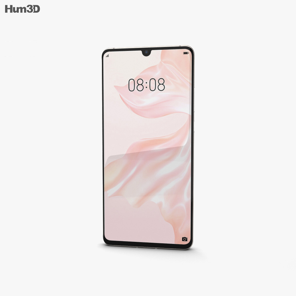 Huawei P30 Pro Pearl White 3D-Modell