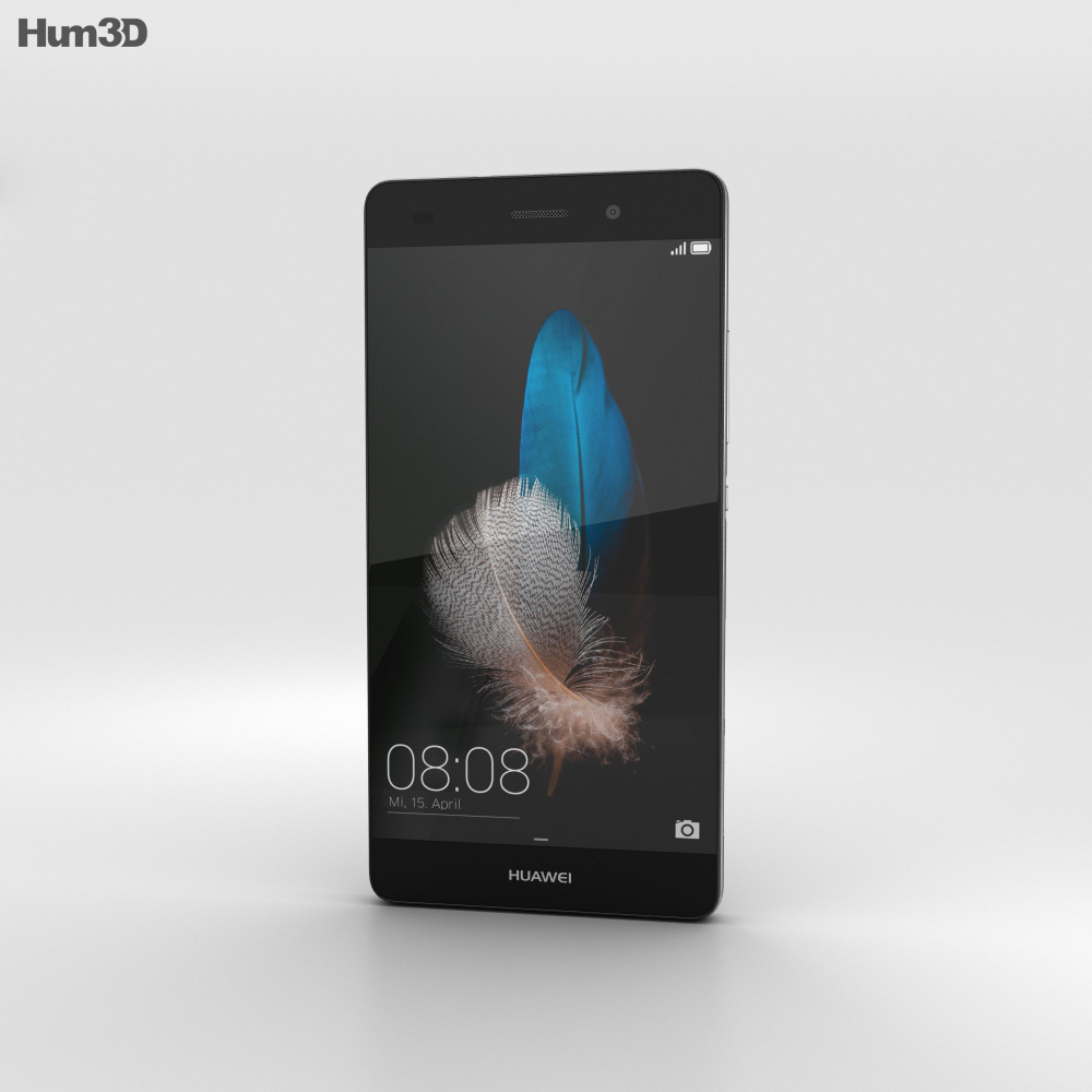 Huawei P8 Lite Black 3D 모델 
