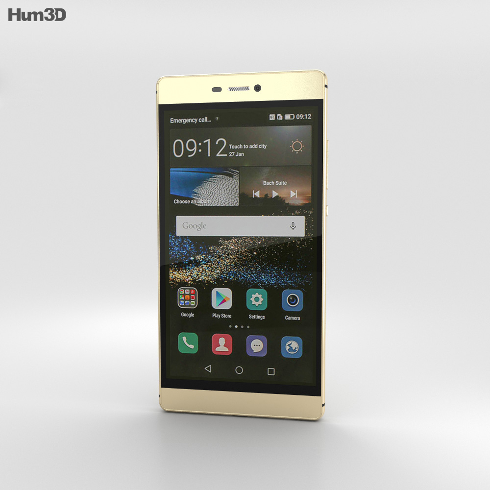 Huawei P8 Prestige Gold Modello 3D