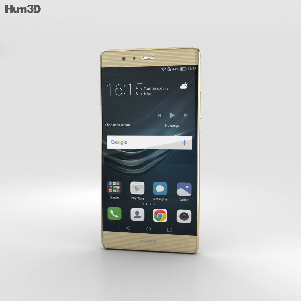 Huawei P9 Plus Haze Gold 3D 모델 