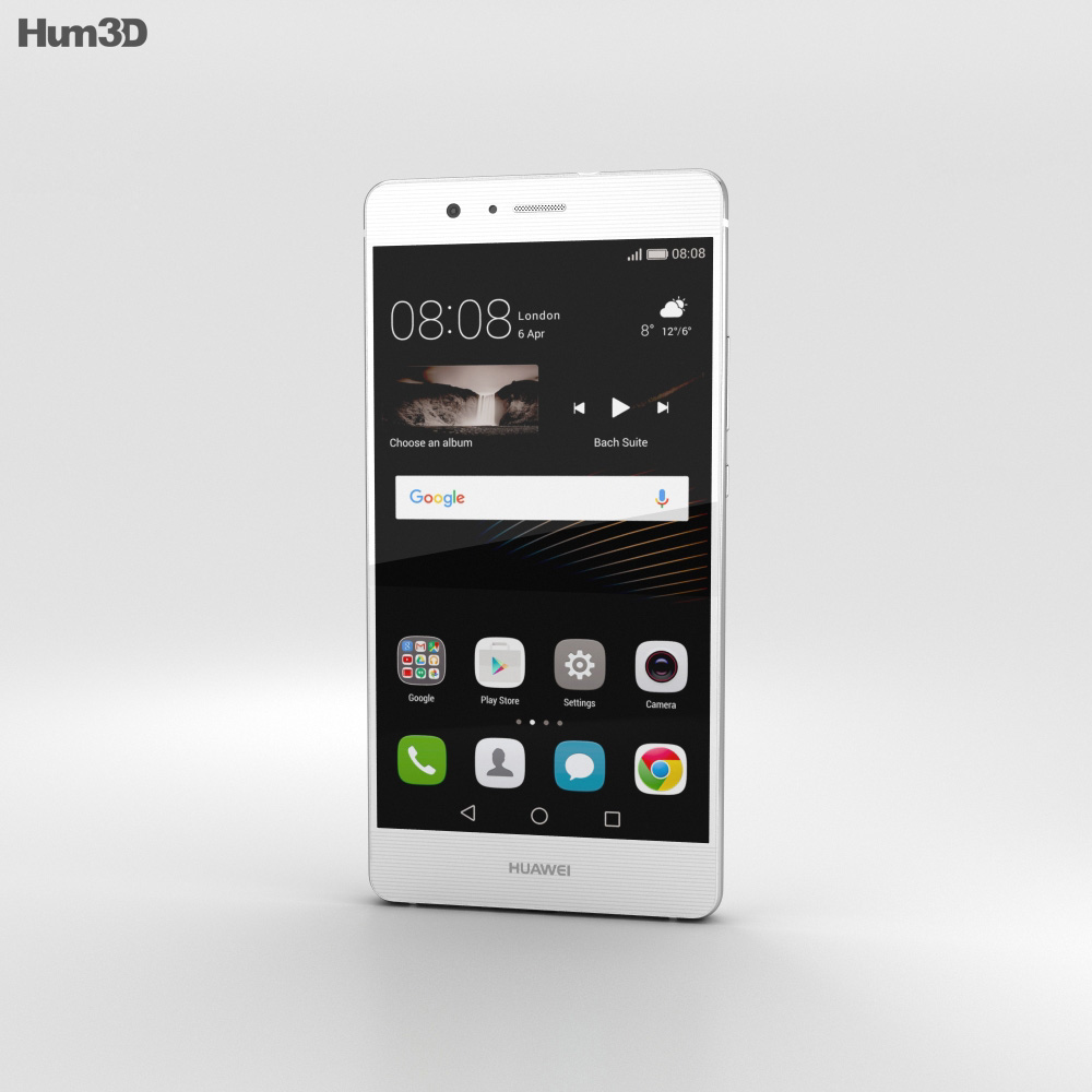 Huawei P9 Lite Weiß 3D-Modell