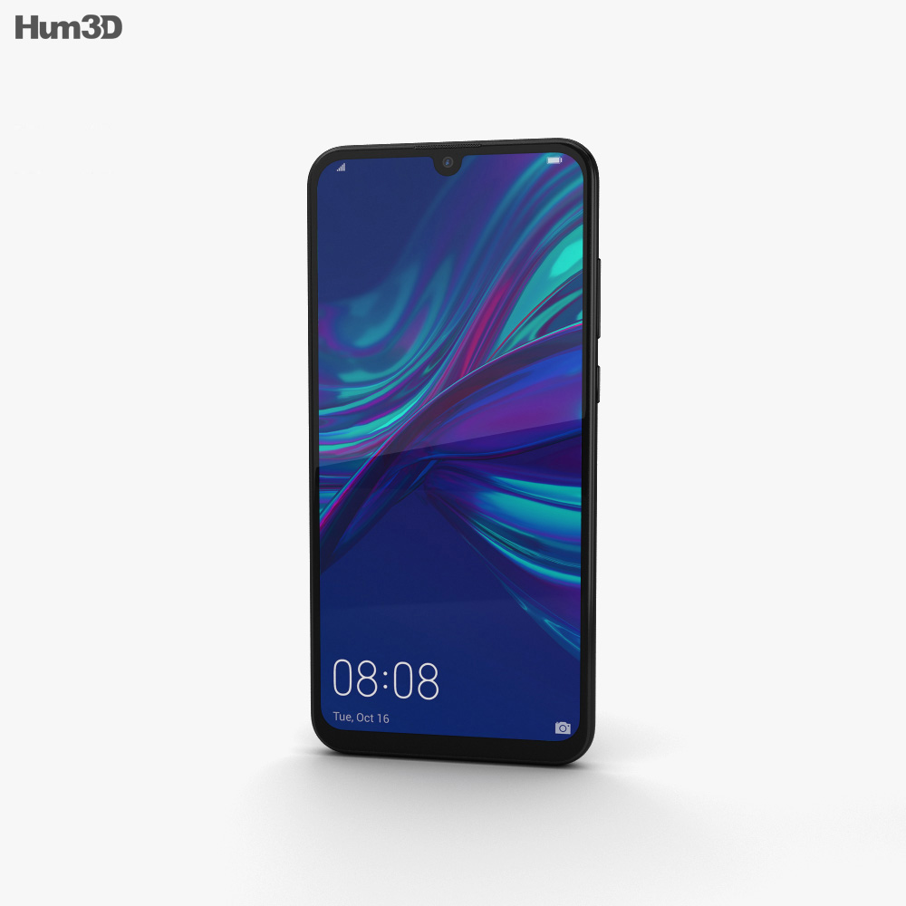Huawei P Smart (2019) Schwarz 3D-Modell