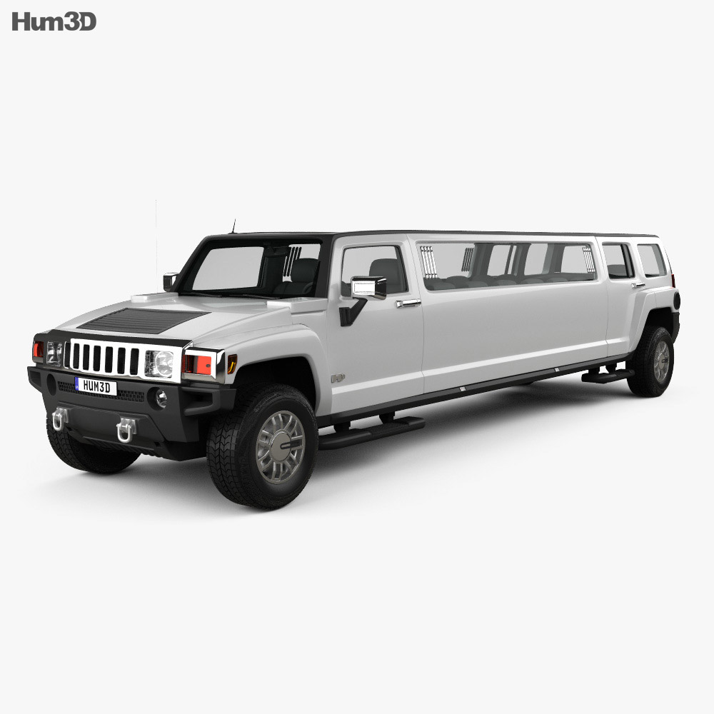 Hummer H3 リムジン 2011 3Dモデル