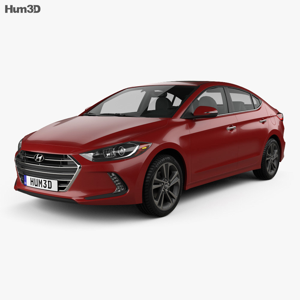 Hyundai Elantra 2020 3D 모델 