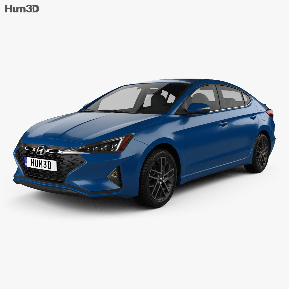 Hyundai Elantra Sport Premium 2022 3D 모델 