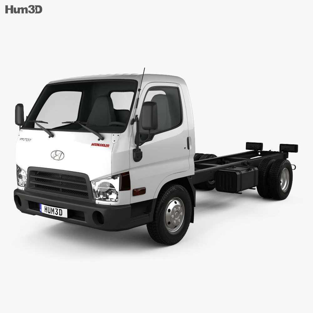 Hyundai HD65 Вантажівка шасі 2014 3D модель