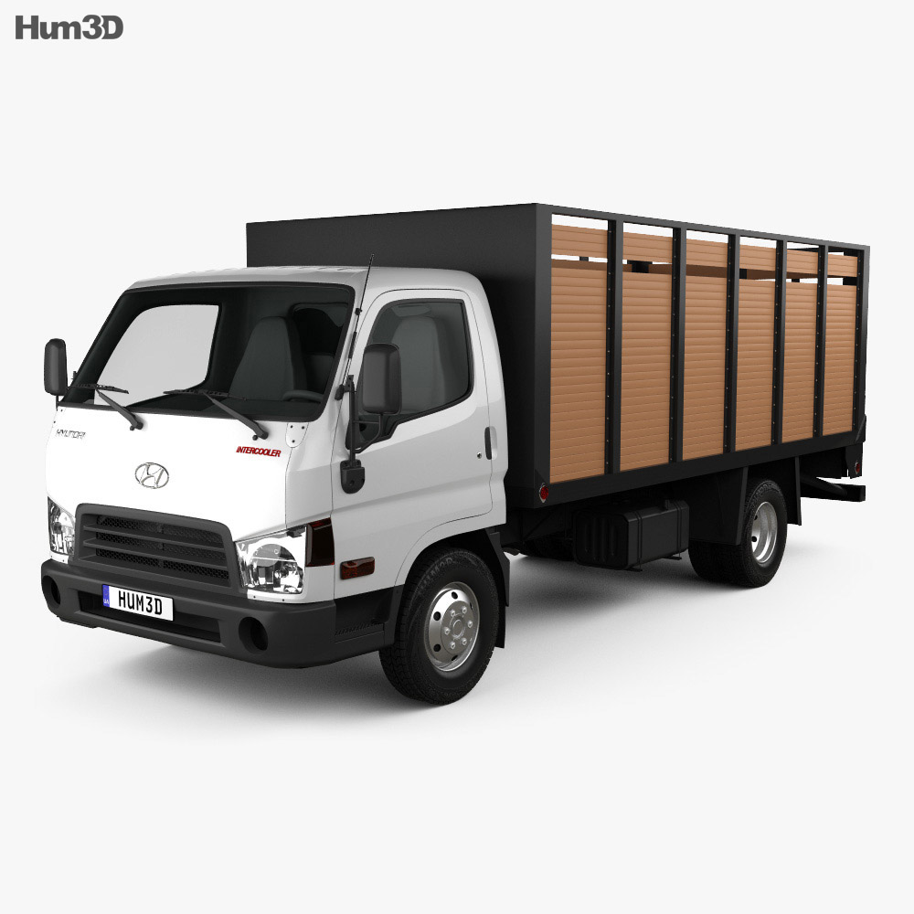 Hyundai HD65 フラットベッドトラック 2015 3Dモデル