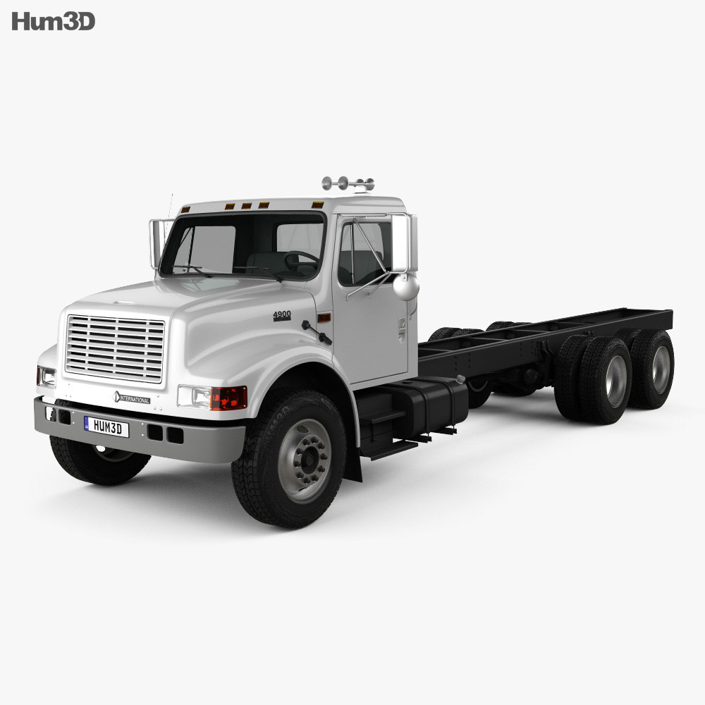 International 4900 Вантажівка шасі 2013 3D модель