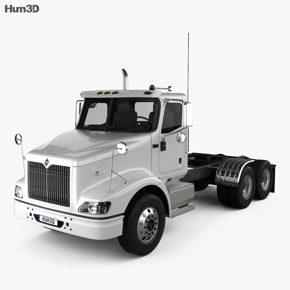 International 9200 Day Cab Tractor Truck 2015 3d model