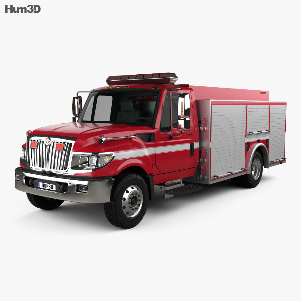 International TerraStar Fire Truck 2015 3d model