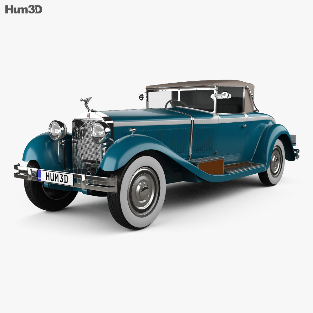 Isotta Fraschini Tipo 8A cabriolet 1924 3d model