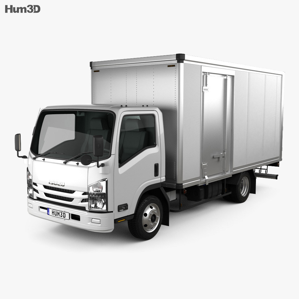 Isuzu Elf Box Truck 2021 Modello 3D