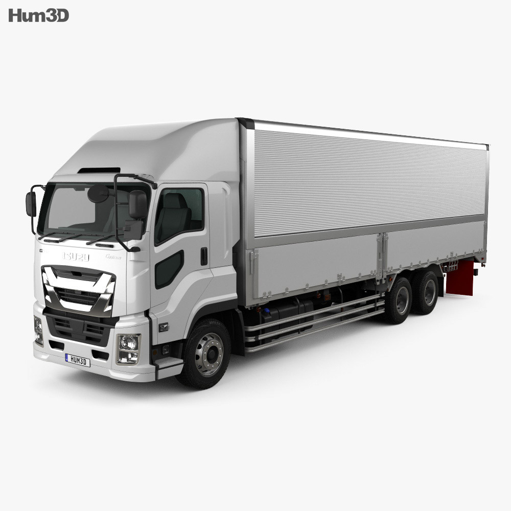 Isuzu Giga 箱式卡车2021 3D模型- 下载车辆on 3DModels.org