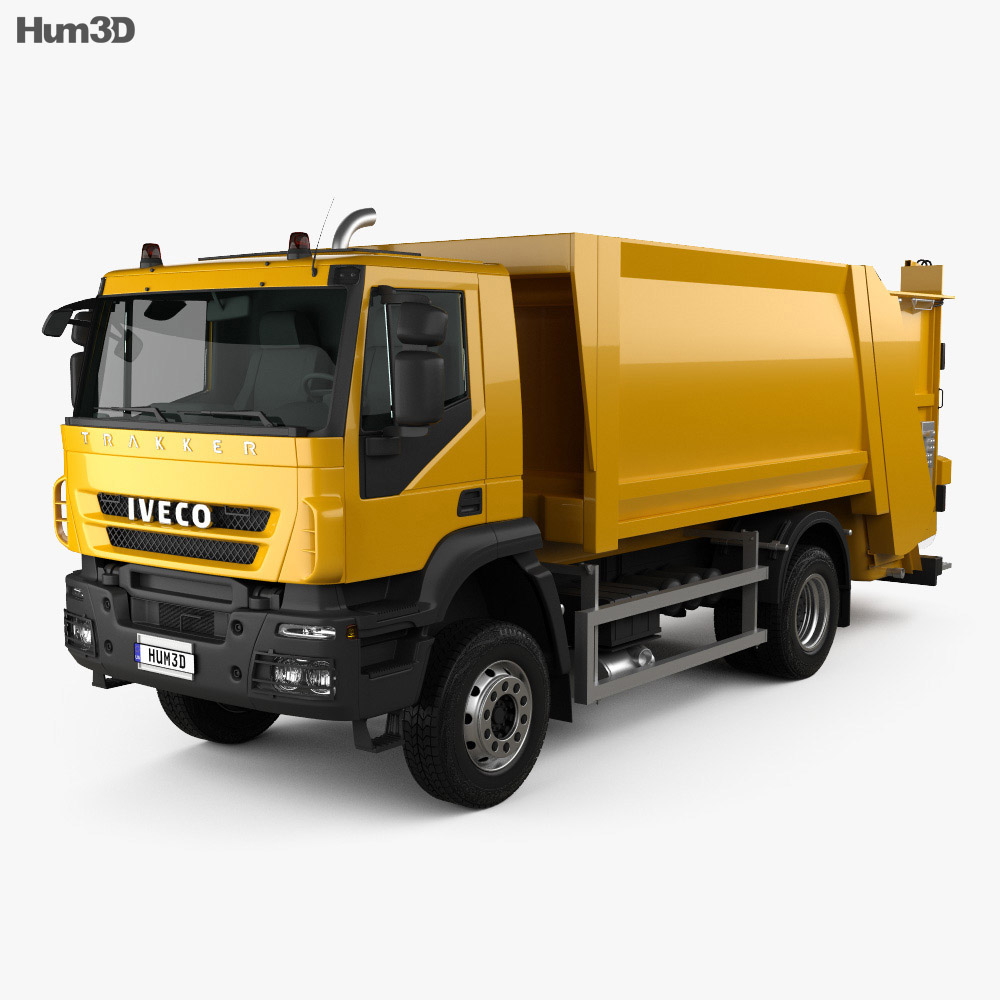 Iveco Trakker Müllwagen 2014 3D-Modell