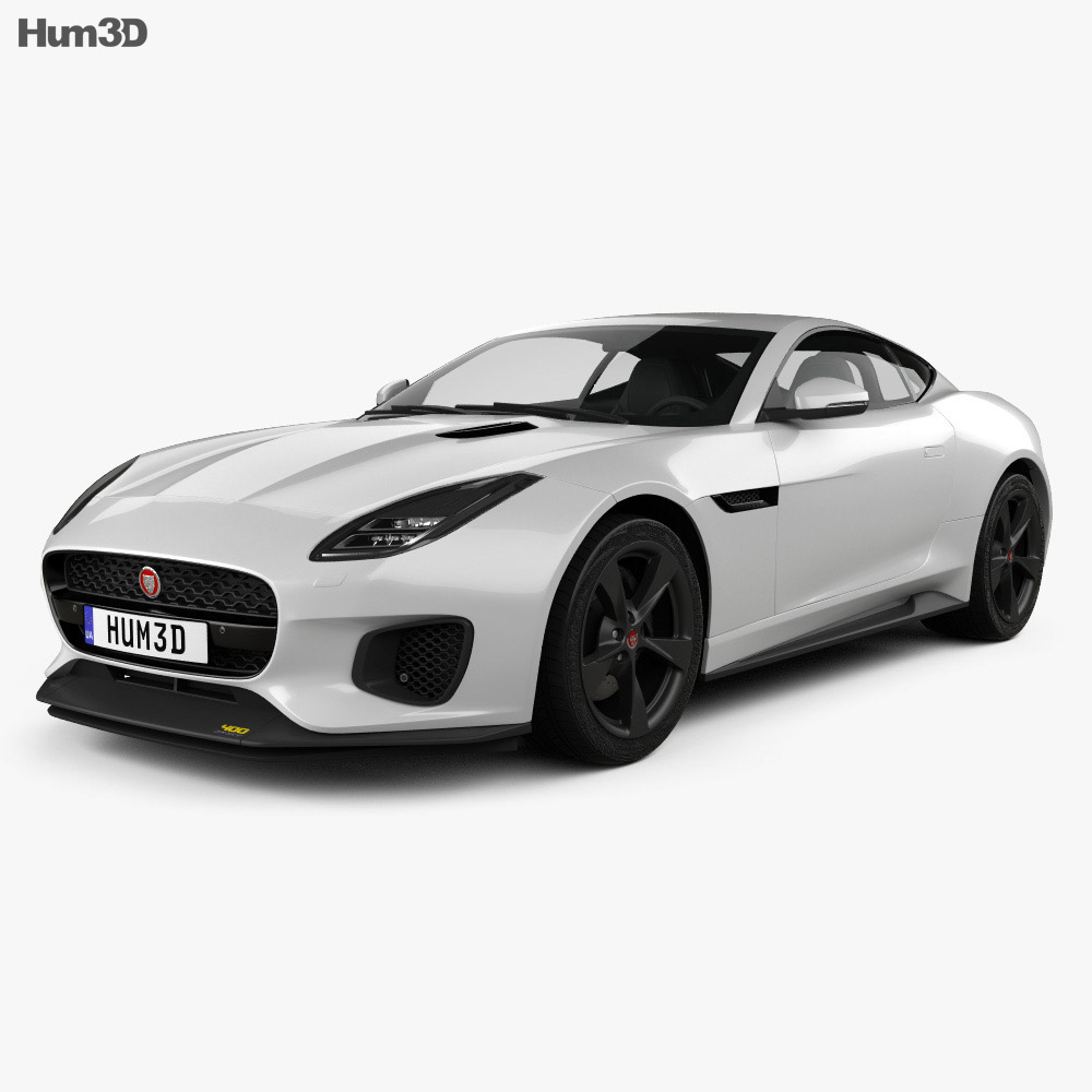 Jaguar F-Type 400 Sport coupe 2020 3D model - Download Vehicles on