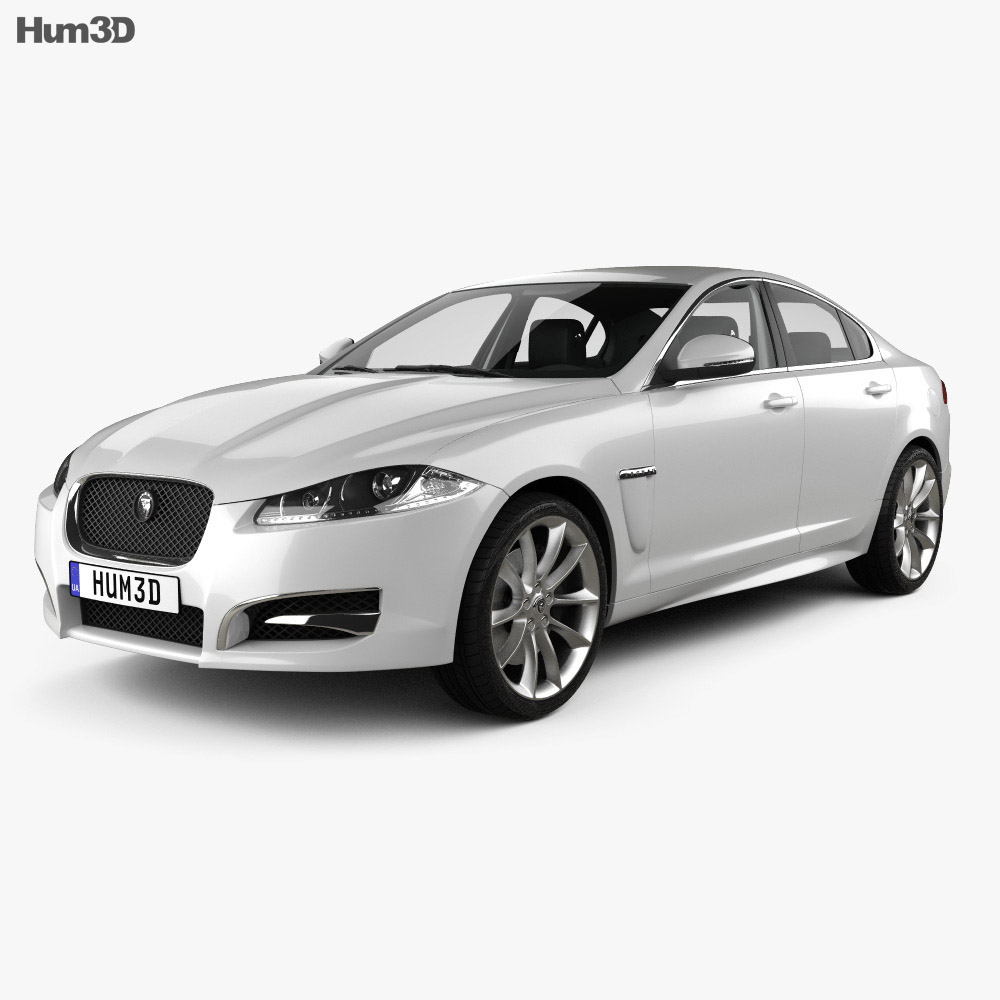 Jaguar XF 带内饰 2015 3D模型