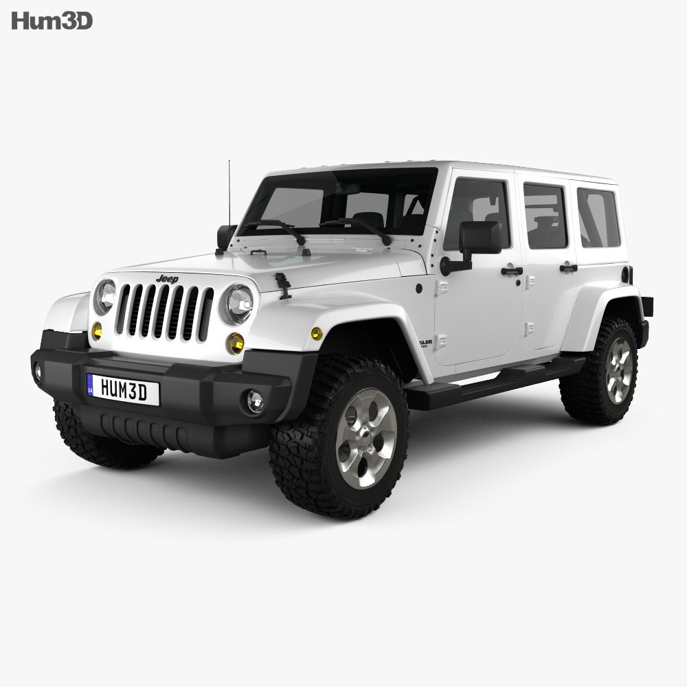 Jeep Wrangler Unlimited Sahara 2017 3D模型
