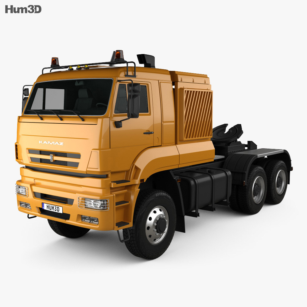 KamAZ 65226 트랙터 트럭 2015 3D 모델 
