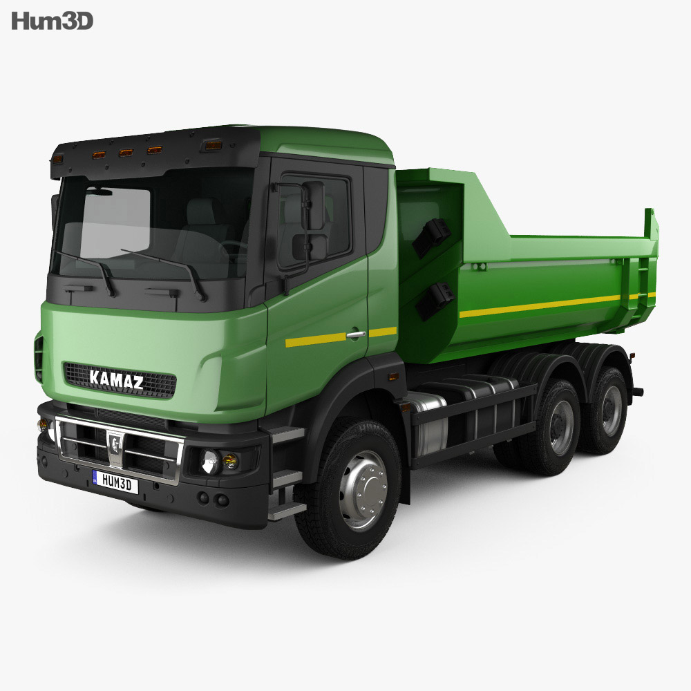 Kamaz 65802 덤프 트럭 2018 3D 모델 